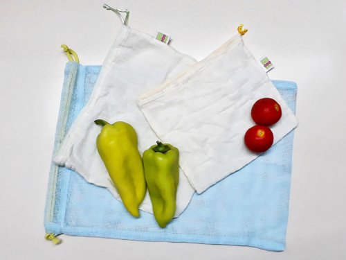 Používanie (prípadne aj výroba) vlastných trvácnych vreciek na nákup ovocia, zeleniny alebo pečiva